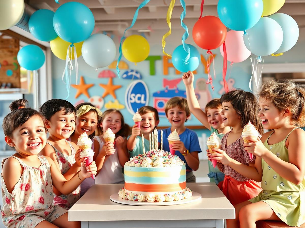 Kids at a party